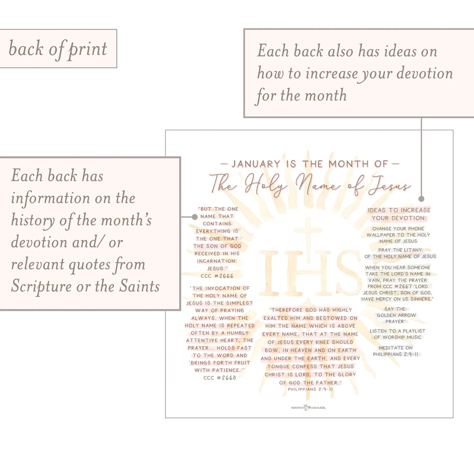 12 Catholic Monthly Devotion Prints & Acrylic Stand - Image 5