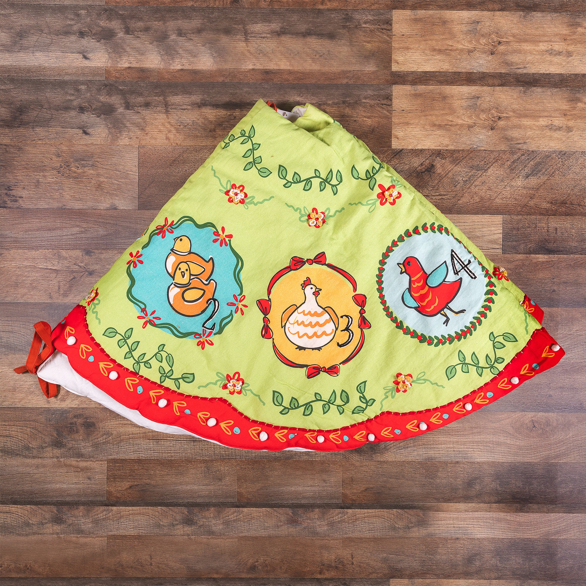 12 Days of Christmas Embroidered Tree Skirt - Image 2