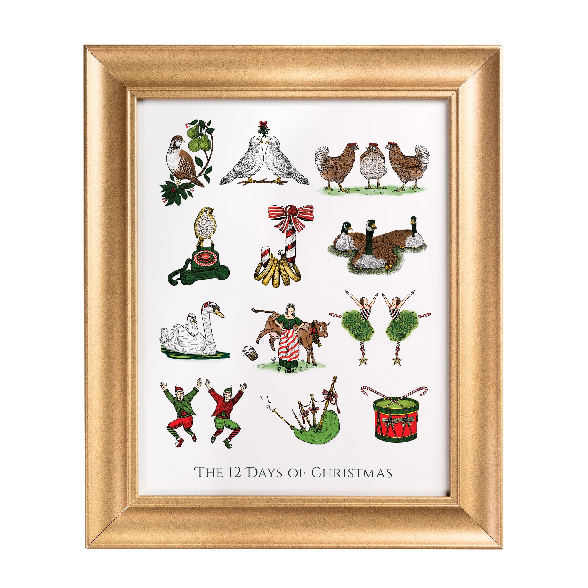 12 Days of Christmas Framed Print - Image 2