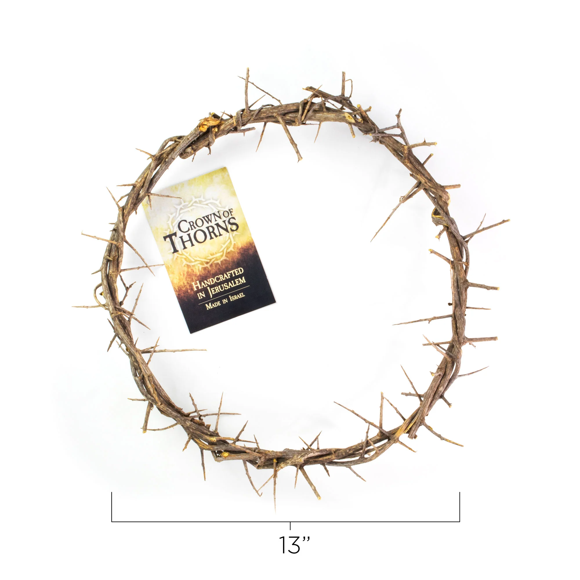 13" Crown of Thorns with Purple Cloth - Image 2