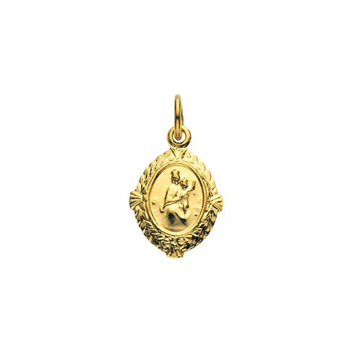 14 KT Gold Our Lady of Mt. Carmel French Medal