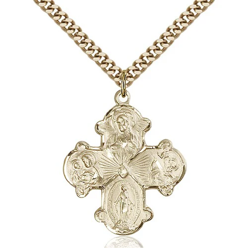 14kt Gold Filled 4-Way Pendant 1 18 X 7/8"