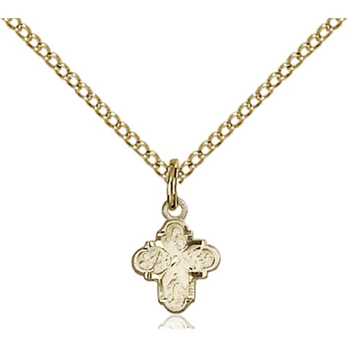 14kt Gold Filled 4-Way Pendant 3/8 X 1/4"
