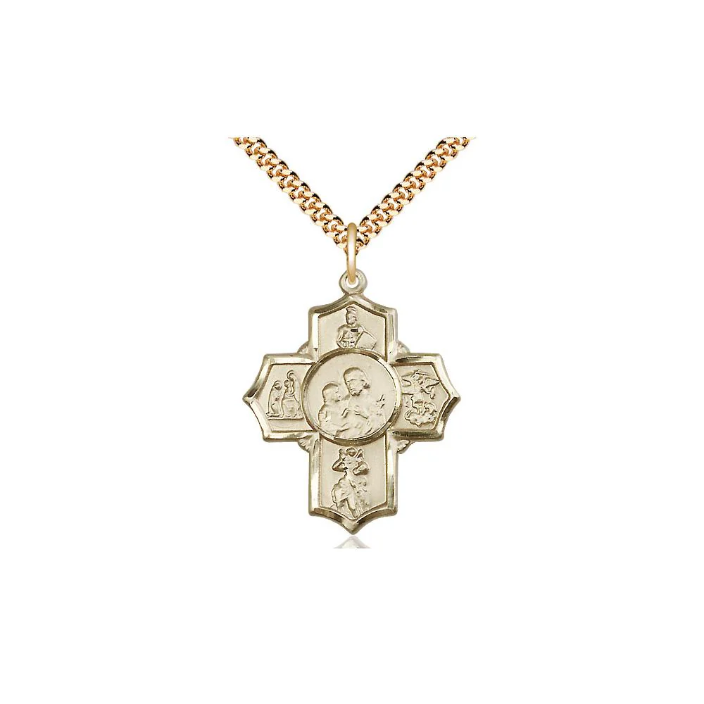 14kt Gold Filled 5-Way Firefighter Pendant
