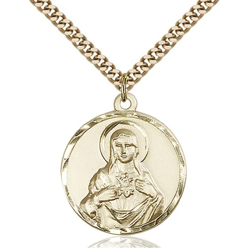 14kt Gold Filled Immaculate Heart of Mary Pendant