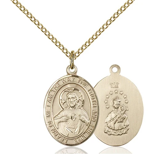 14kt Gold Filled Scapular Pendant 3/4 X 1/2"