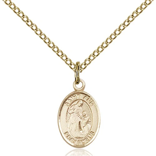 14kt Gold Filled St. Ann Petite Pendant