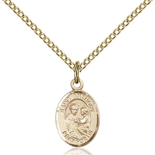 14kt Gold Filled St. Anthony of Padua Petite Pendant