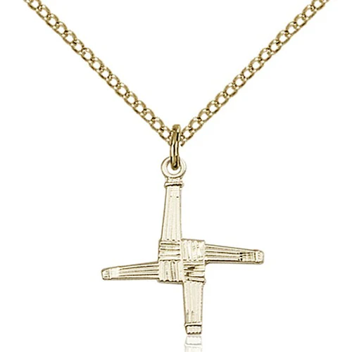 14kt Gold Filled St. Brigid Cross Pendant