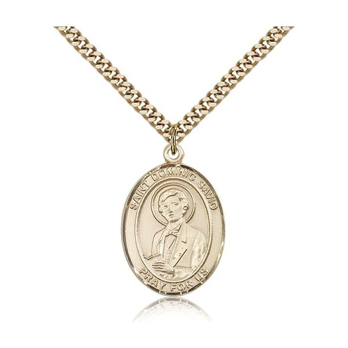 14kt Gold Filled St. Dominic Savio Pendant w/ chain