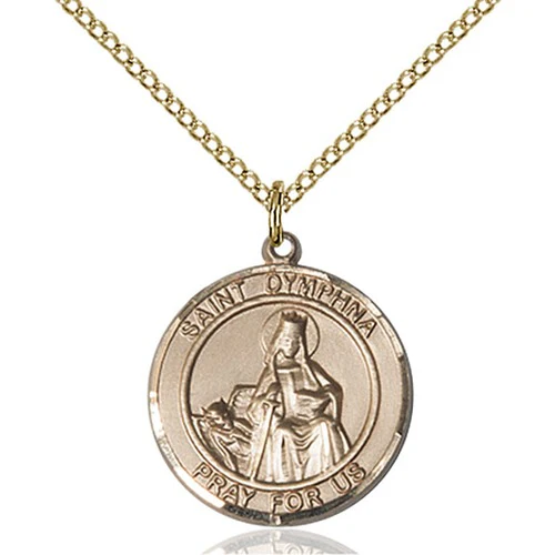 14kt Gold Filled St. Dymphna Pendant
