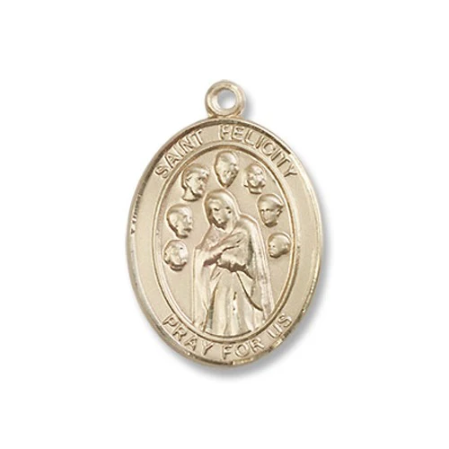 14kt Gold Filled St. Felicity Pendant w/ Chain