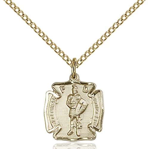 14kt Gold Filled St. Florian Pendant