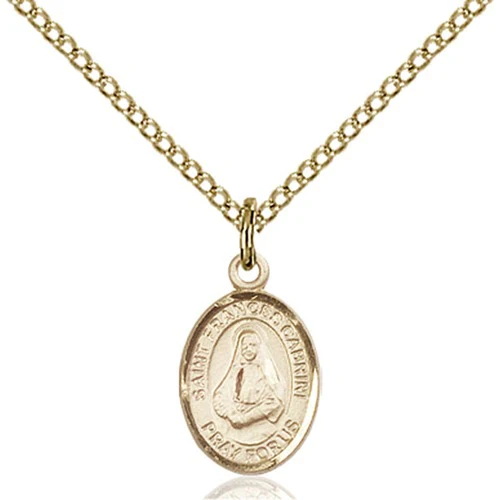 14kt Gold Filled St. Frances Cabrini Petite Pendant