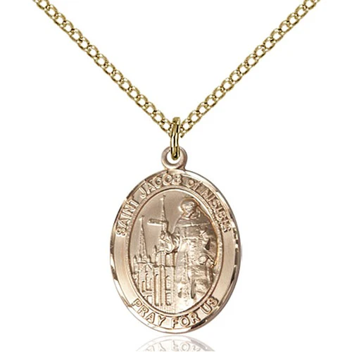 14kt Gold Filled St. Jacob of Nisibis Pendant