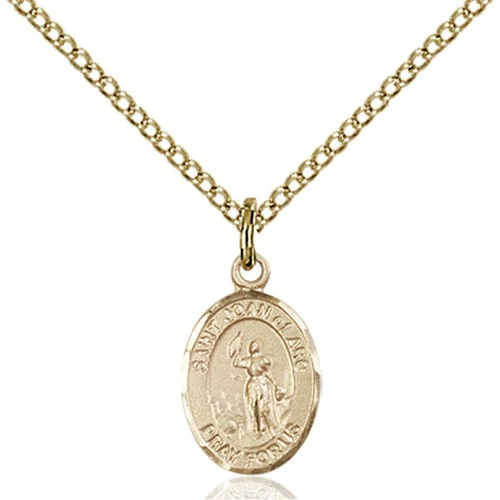 14kt Gold Filled St. Joan of Arc Petite Pendant