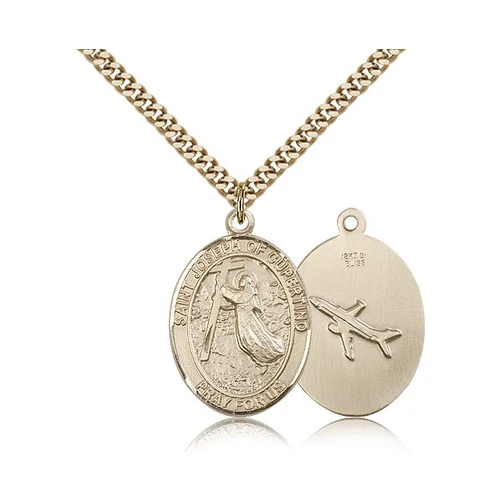 14kt Gold Filled St. Joseph Of Cupertino Pendant w/ chain
