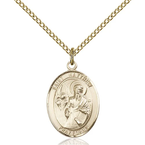 14kt Gold Filled St. Matthew the Apostle Pendant