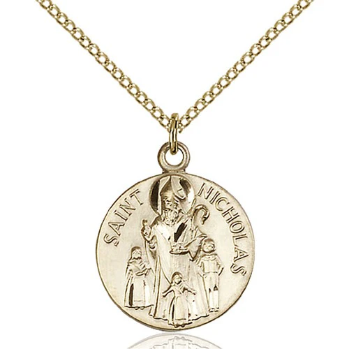 14kt Gold Filled St. Nicholas Pendant