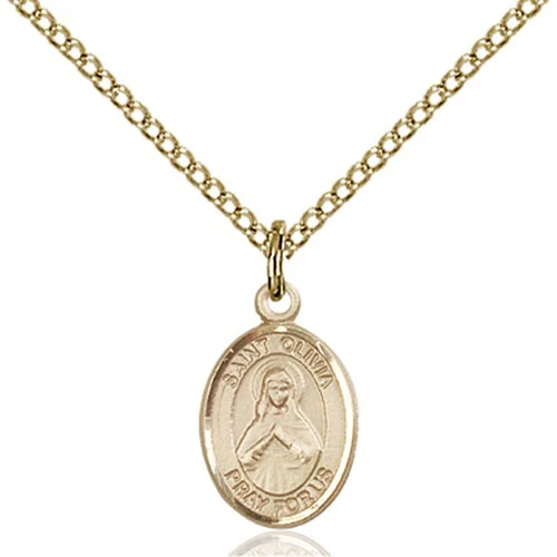 14kt Gold Filled St. Olivia Petite Pendant