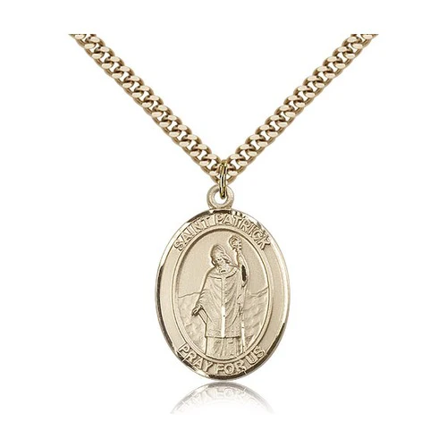 14kt Gold Filled St. Patrick Pendant w/ chain