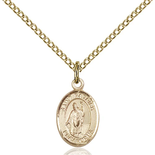 14kt Gold Filled St. Patrick Petite Pendant