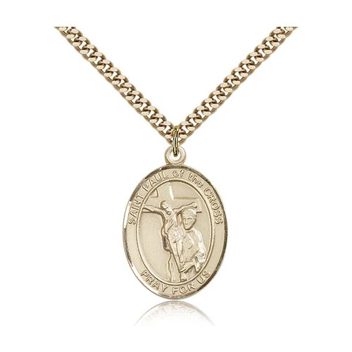 14kt Gold Filled St. Paul of the Cross Pendant w/ chain