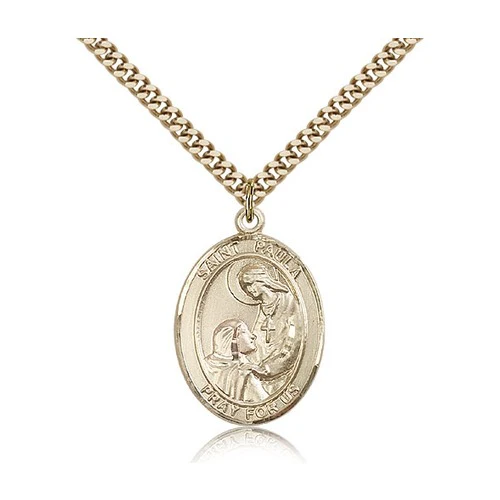 14kt Gold Filled St. Paula Pendant w/ Chain