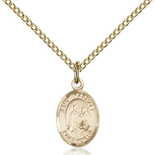 14kt Gold Filled St. Raphael the Archangel Petite Pendant