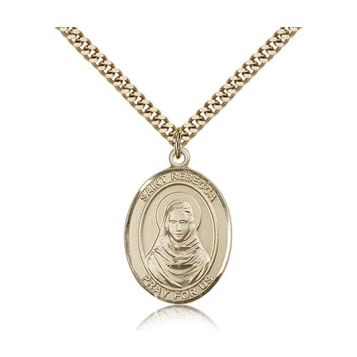 14kt Gold Filled St. Rebecca Pendant w/ Chain
