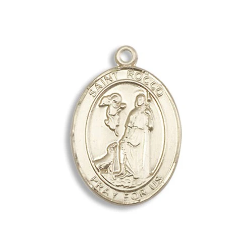 14kt Gold Filled St. Rocco Pendant w/ Chain