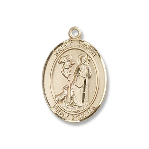 14kt Gold Filled St. Roch Pendant w/ Chain