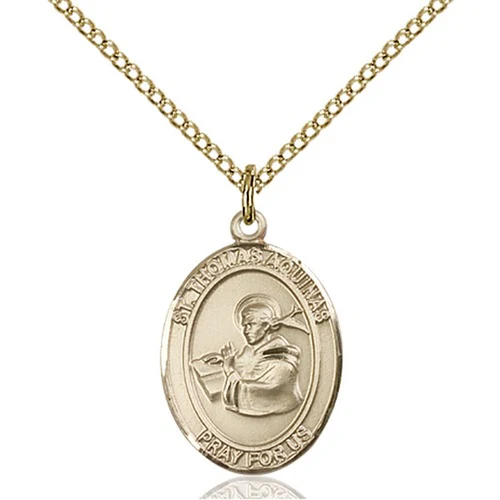 14kt Gold Filled St. Thomas Aquinas Pendant