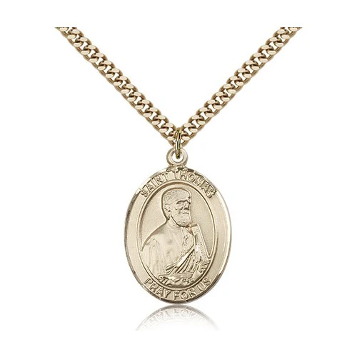 14kt Gold Filled St. Thomas the Apostle Pendant w/ chain