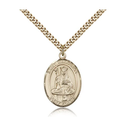 14kt Gold Filled St. Walburga Pendant w/ chain