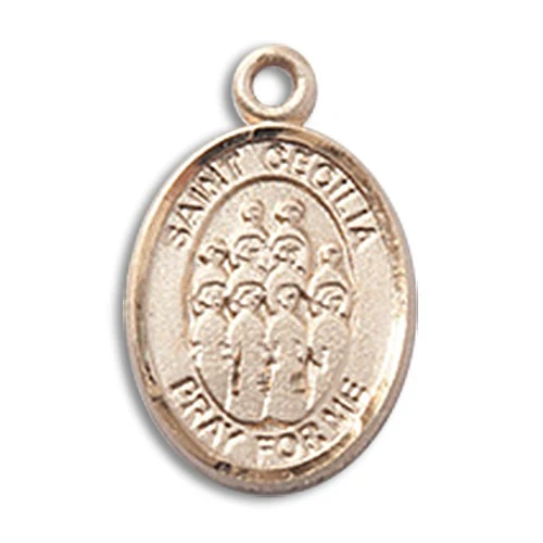 14kt Gold St. Cecilia / Choir Medal