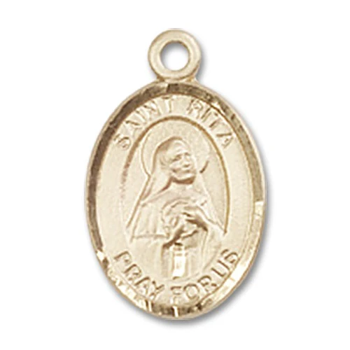 14kt Gold St. Rita of Cascia Medal