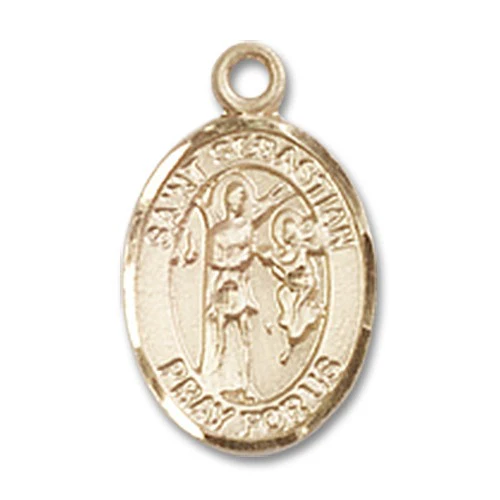 14kt Gold St. Sebastian Medal - Image 2