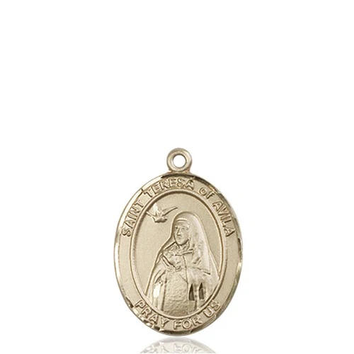 14kt Gold St. Teresa of Avila Medal - Image 2