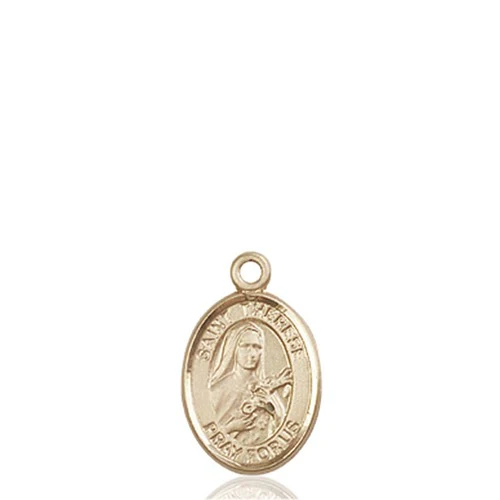 14kt Gold St. Therese of Lisieux Medal - Image 2