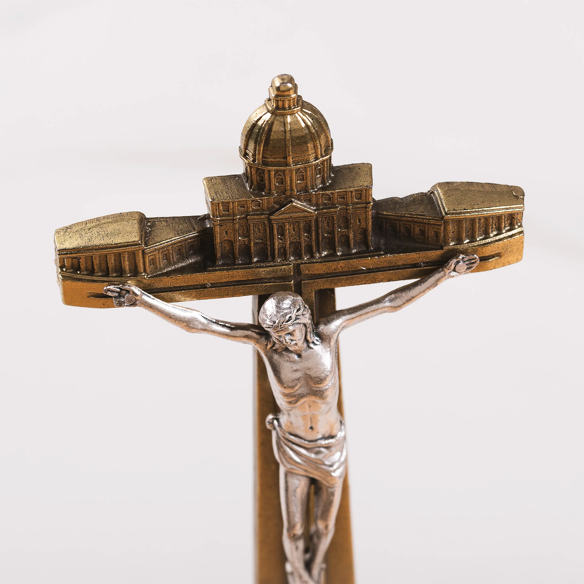 2025 Rome Bronze Standing Crucifix - 8" - Image 4