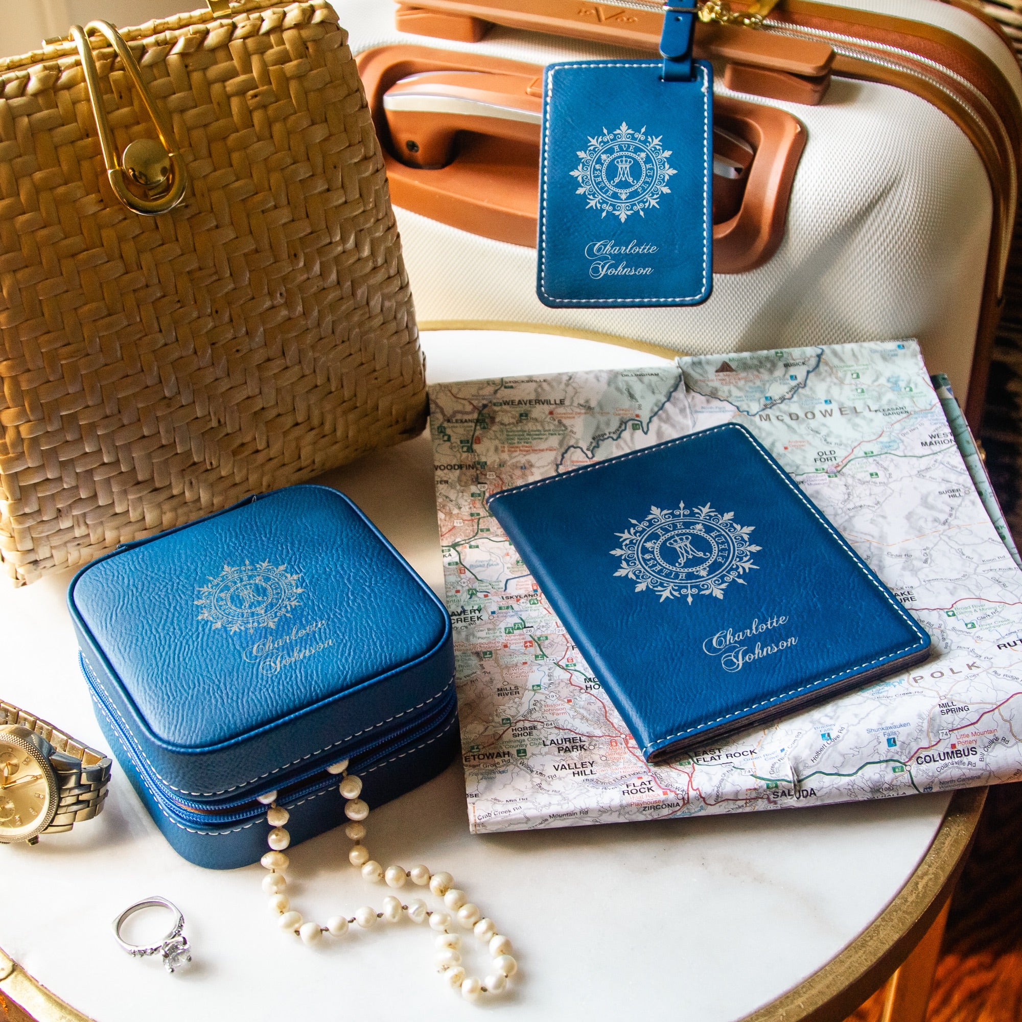 3 Piece Ave Maria Travel Set - Blue or White