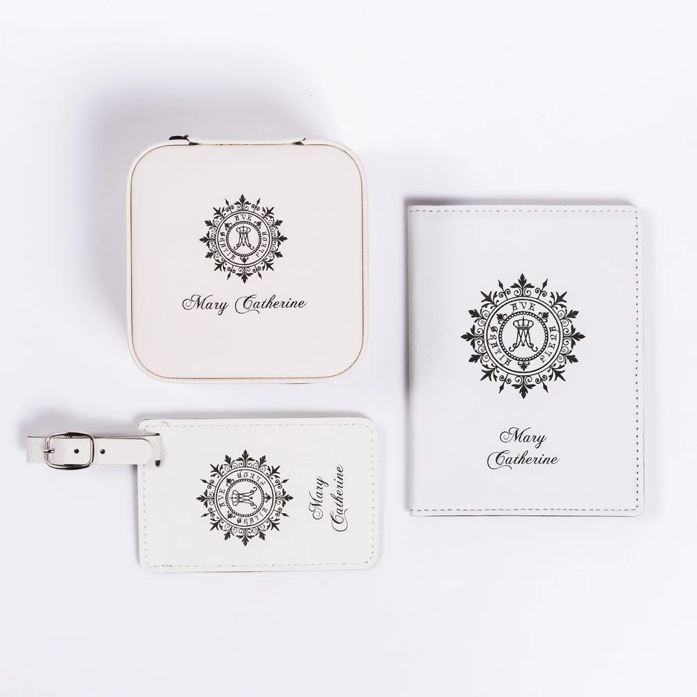 3 Piece Ave Maria Travel Set - Blue or White - Image 5