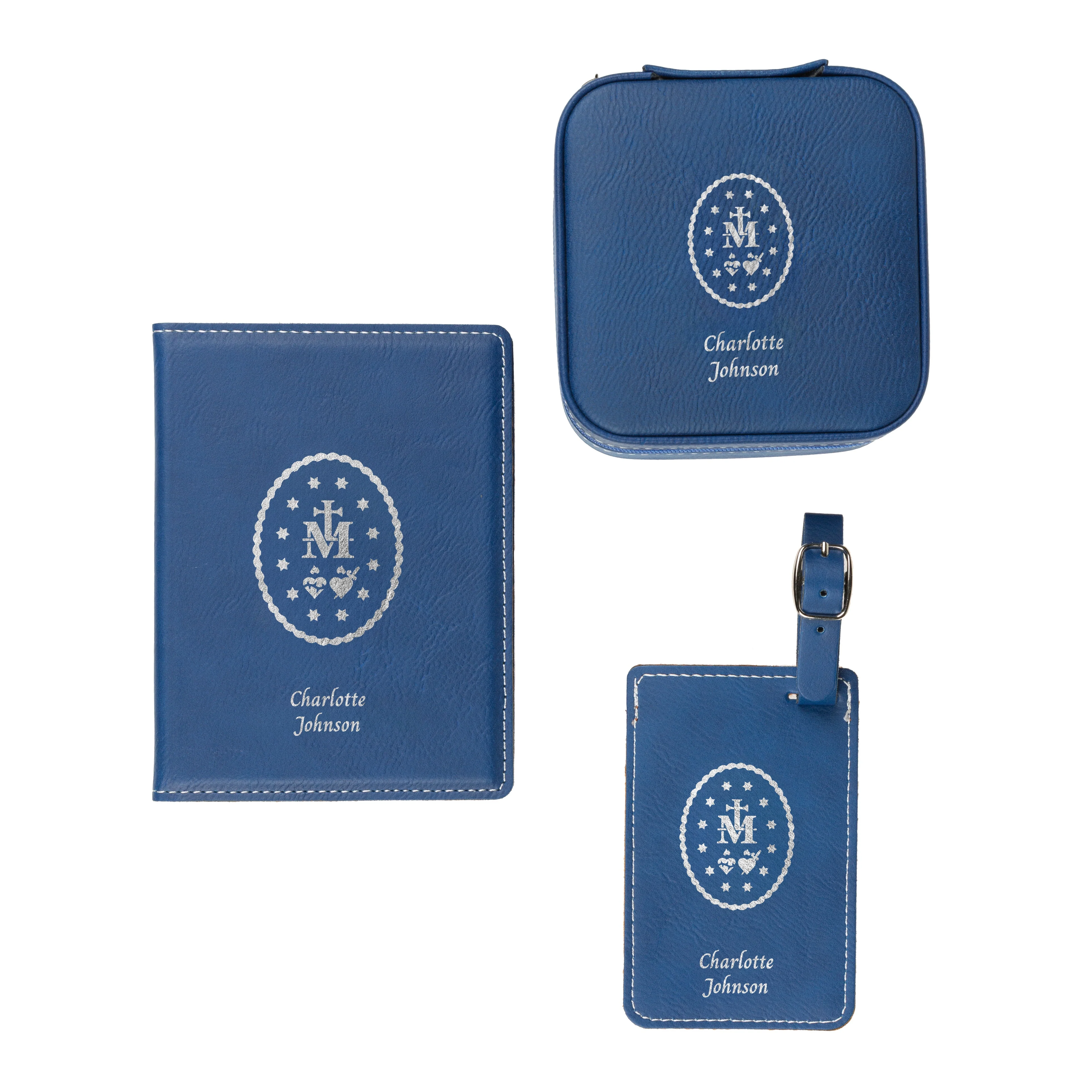 3 Piece Miraculous Medal Travel Set - Blue or White - Image 4