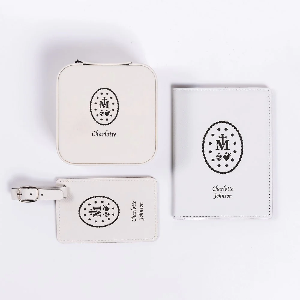3 Piece Miraculous Medal Travel Set - Blue or White - Image 5