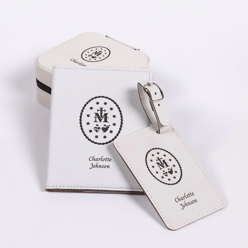 3 Piece Miraculous Medal Travel Set - Blue or White - Image 6