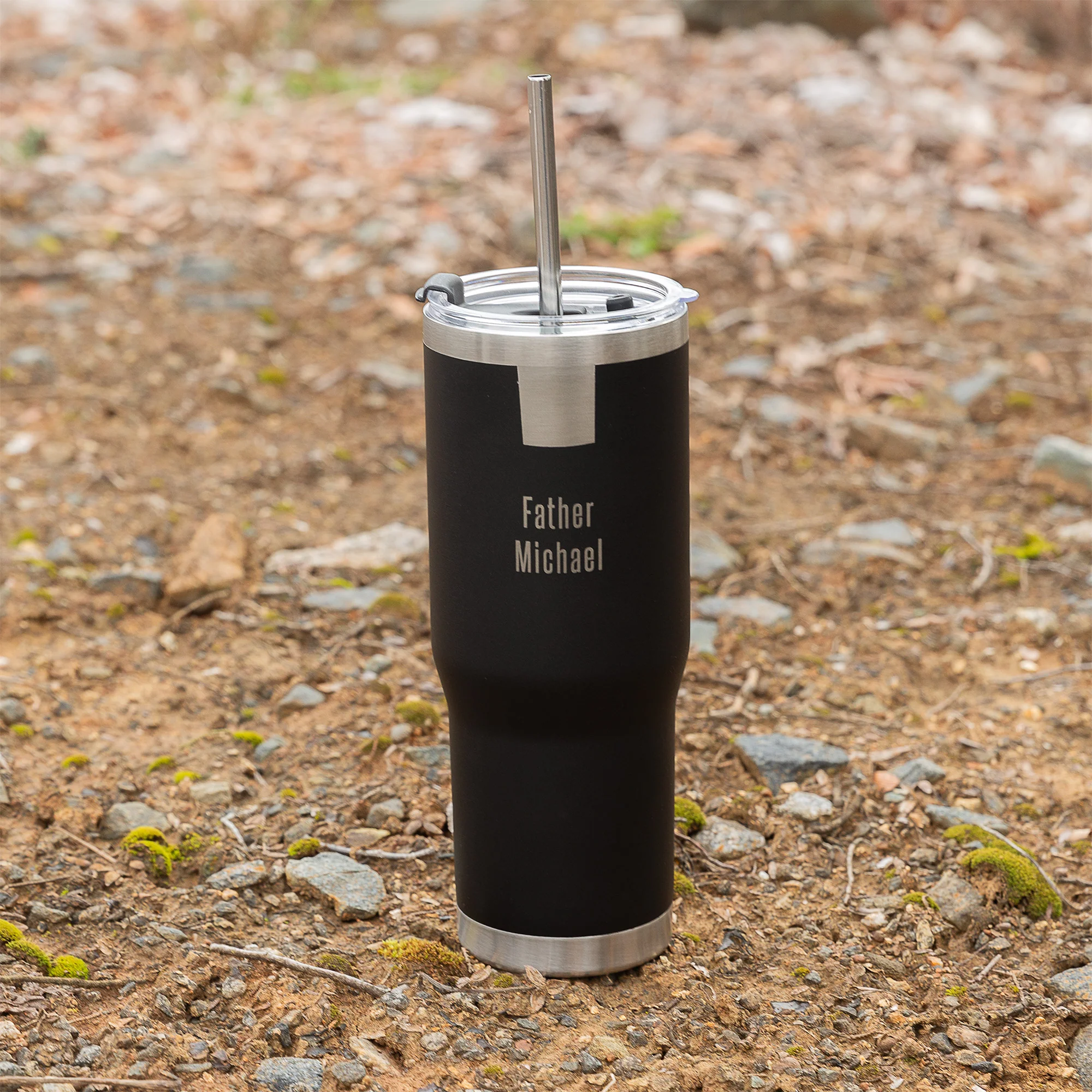 30 oz. Personalized Priest Tumbler with Straw - Image 3