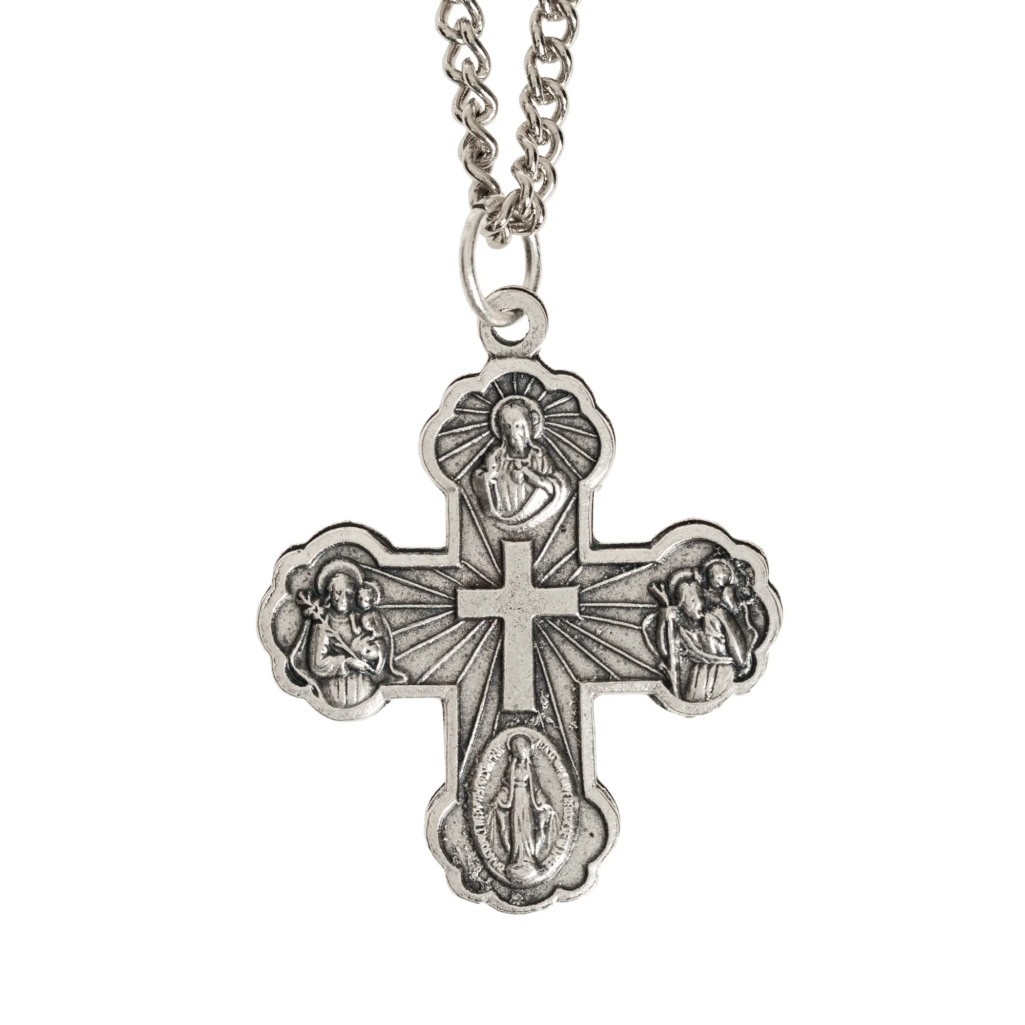 4-Way Medal Cross on 19.5" Chain