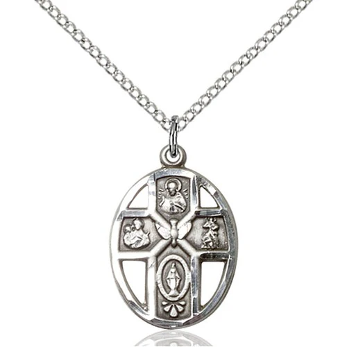 5-Way Holy Spirit Pendant, Bliss, Sterling Silver