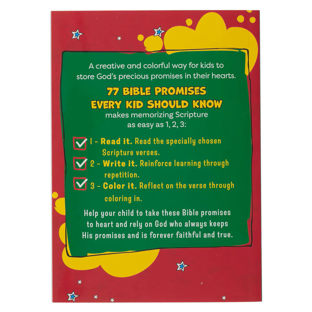 77 Bible Promises Every Kid Should Know - Memorization and Coloring Book. - Image 2
